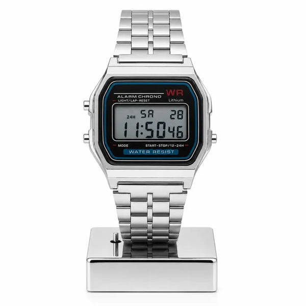 Reloj estilo Casio plateado