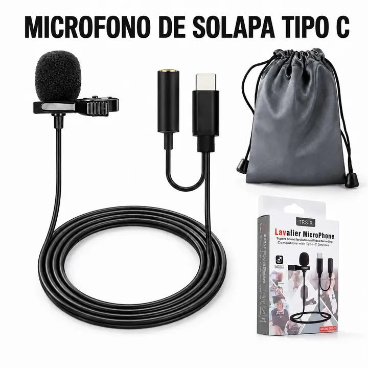 Micrófono de Solapa tipo C